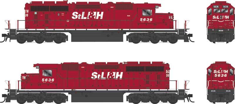 Bowser HO SD40-2 w/Sound STL & HR #5636